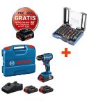 BOSCH AKKU-BOHRSCHRAUBER GSR 18V-45 3XPC4,0 AH GAL 18V-40 L-CASE 06019K3204