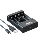 STROXX Schnellladegerät für wiederaufladbare Batterien, USB  101-061
