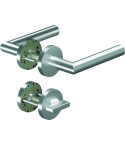 Ogro WC-Halbgarnitur CORE+ 8906, 8mm Vierkant TS.37-42mm Rundrosette mit WC-Kapsel ED