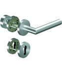 Ogro Wechselgarnitur CORE+ 8906, 8mm Vierkant TS. 38-63mm Rundrosette PZ Knopf 3020 ED