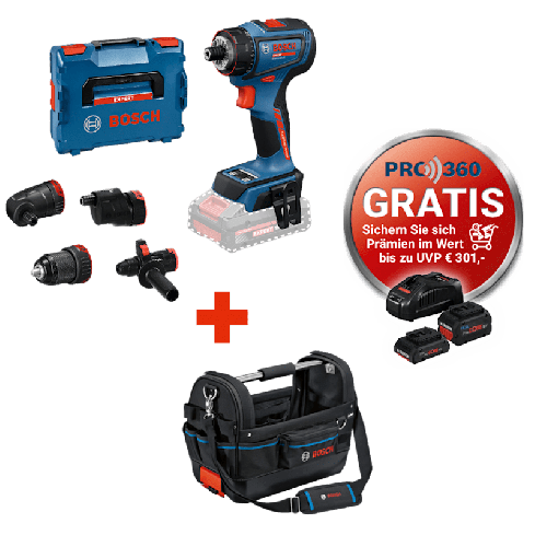 BOSCH EXPERT FlexiClick Akku-Montageset – 6-in-1 mit GFA 18-H & GWT 20