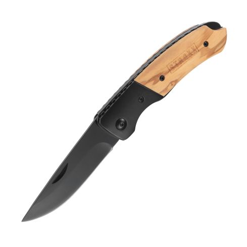 STROXX Klappmesser mit Holzgriff und Titan-Finish