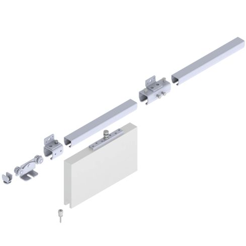Helm Schiebetorsystem 300, Wandmontage 200kg 4000mm VZ SP300W101200214000