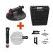 STROXX Akku-Saugheber-Set 2in1 – Ø 200 mm, 140 kg Tragkraft, mit Vakuumpumpe & Koffer