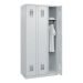 STROXX Garderobenschrank mit Sockel 3 Abteile 1850X900X500MM RAL 7035/7035