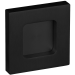 Hermat Muschelgriff 6403.K,70x70,geschlossen,UG,cl.black,TS 8-12