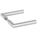 Hermat Drückerpaar BASIC 02 1802, 8mm,edelstahl matt
